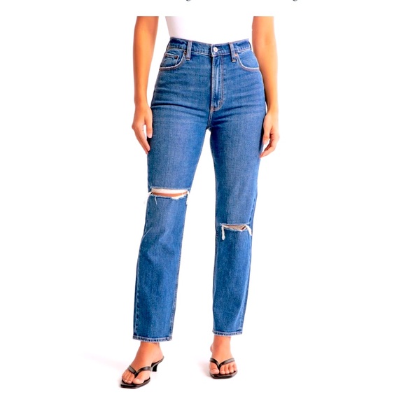 Abercrombie & Fitch Denim - Abercrombie NWT Curve Love Ultra High Rise Ankle Straight Jeans. Size 29 XS